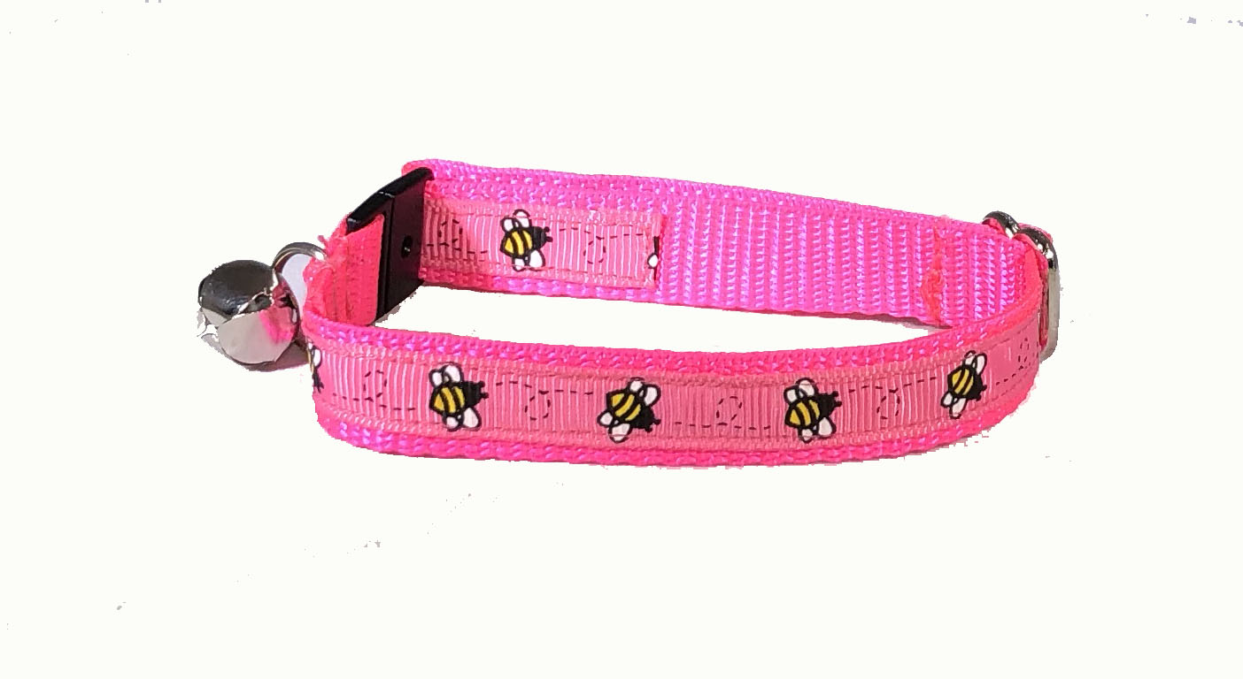 Bumble Bee Pink Wholesale Dog Collar