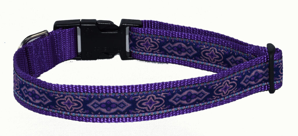 Medallion Purple Wholesale Dog Collar
