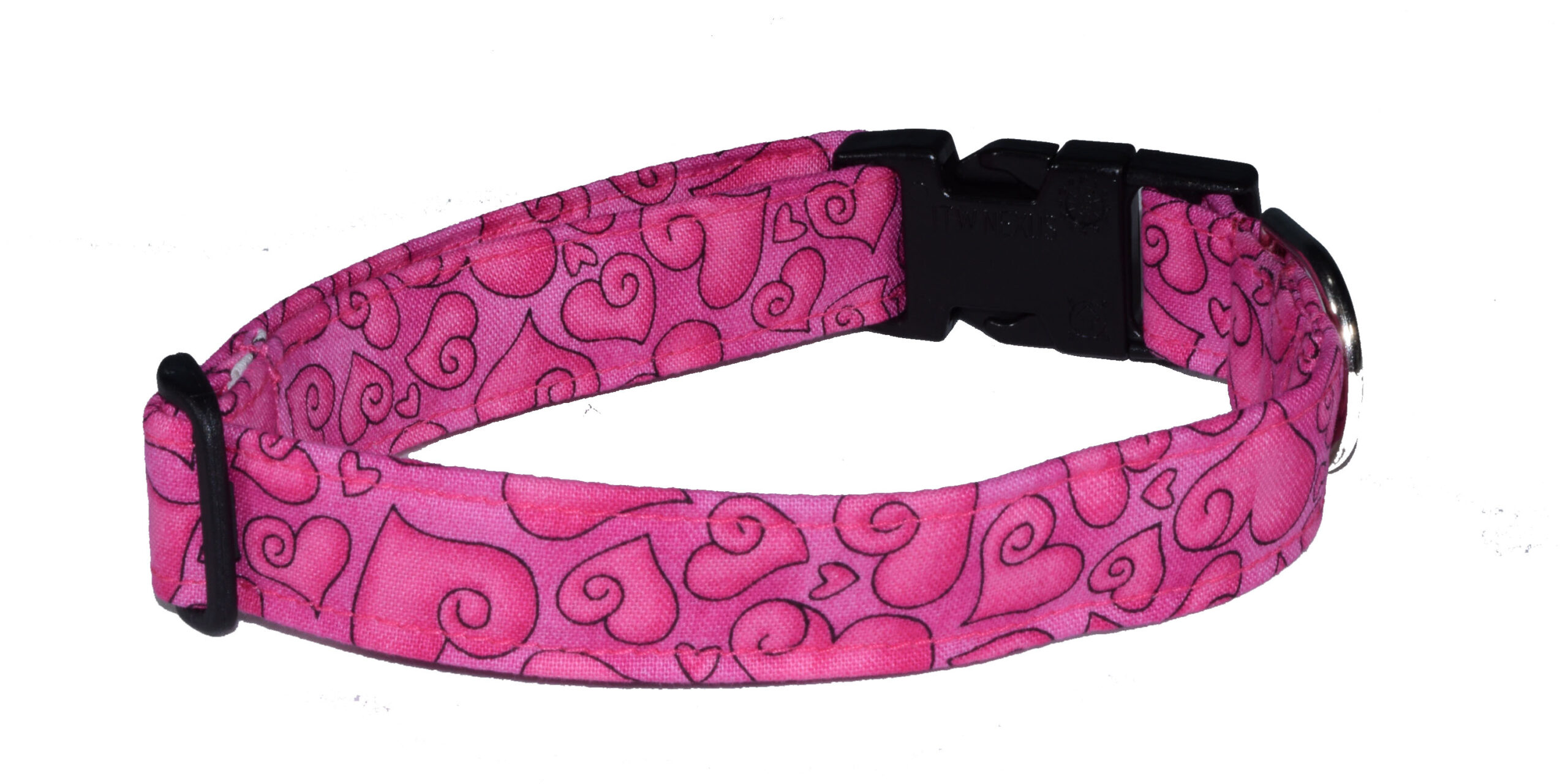 Hearts on Pink Wholesale Dog Collar