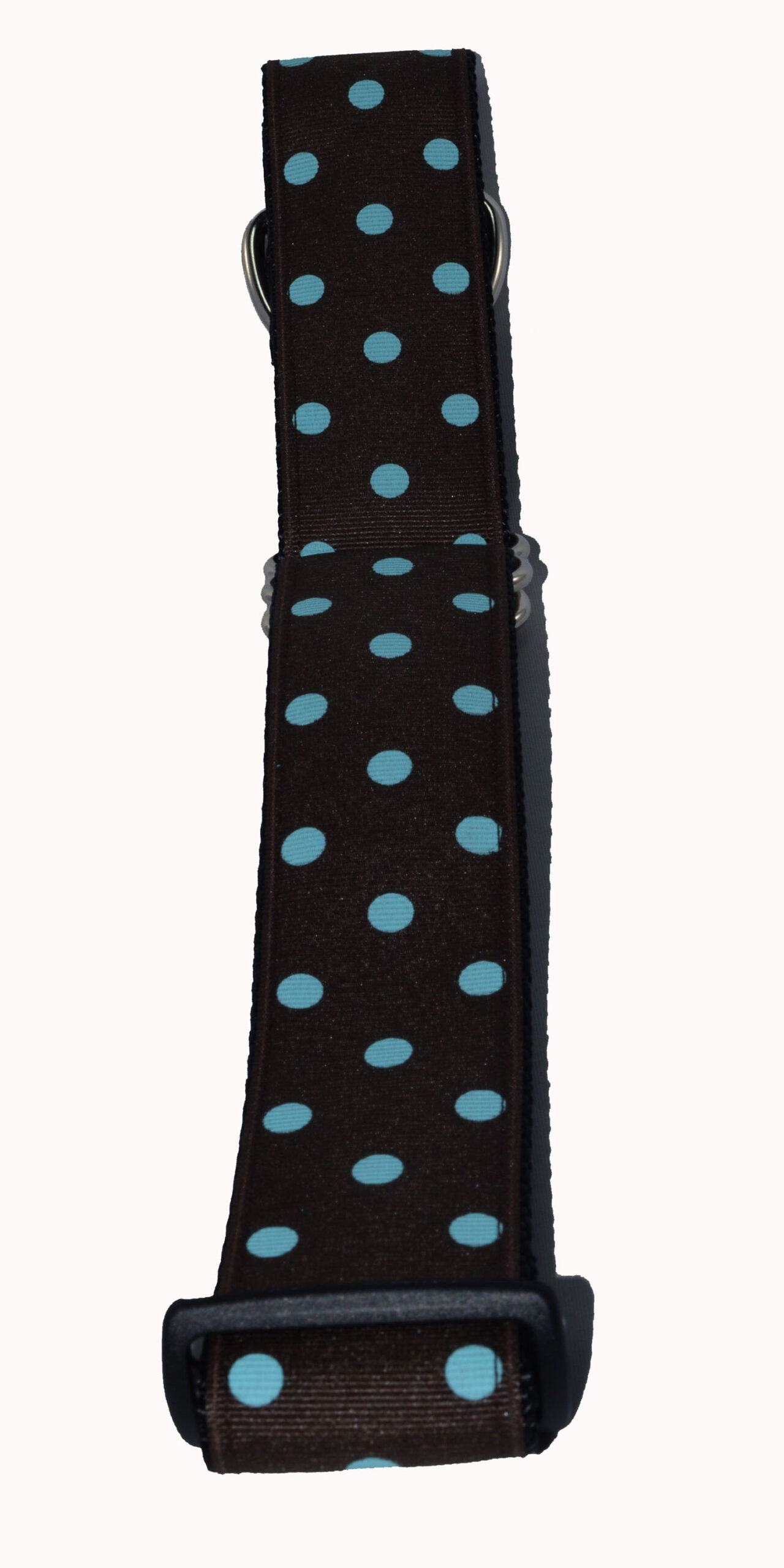 Wide Martingale Dots Blue Brown