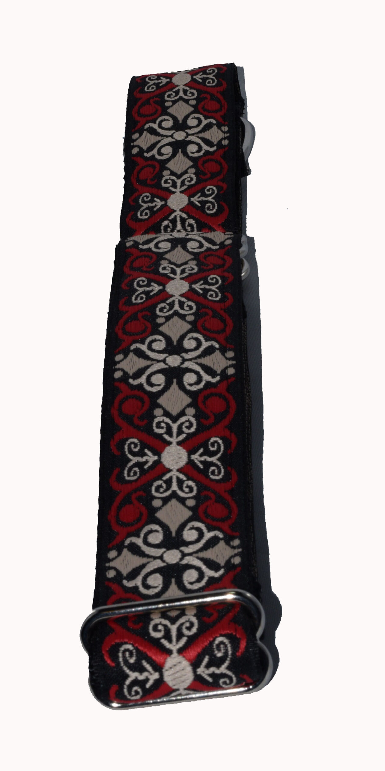 Wide Martingale Scroll Red Black Wholesale Dog and Cat Collars