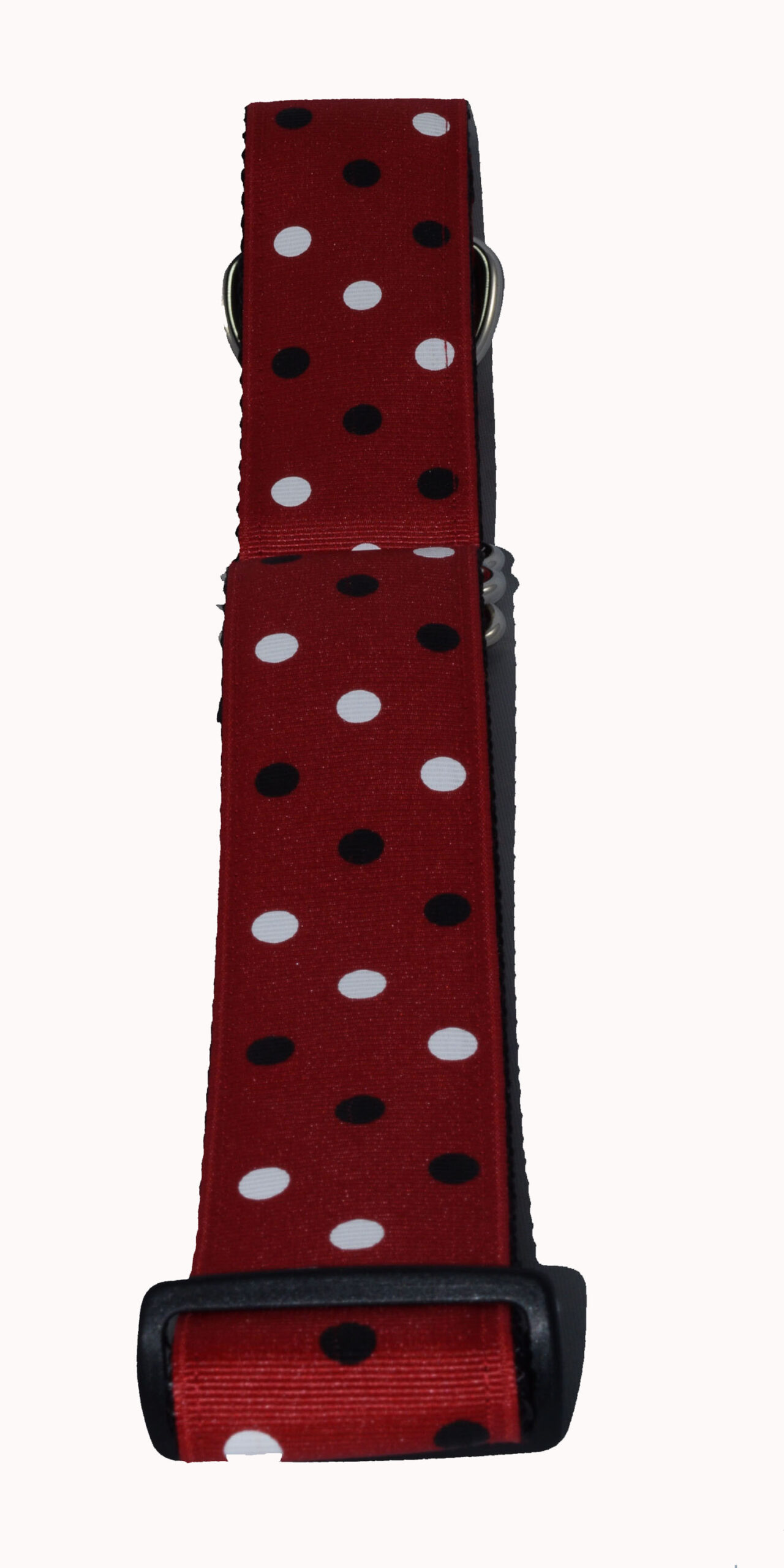 Wide Martingale Dots White Black Red Wholesale Dog and Cat Collars