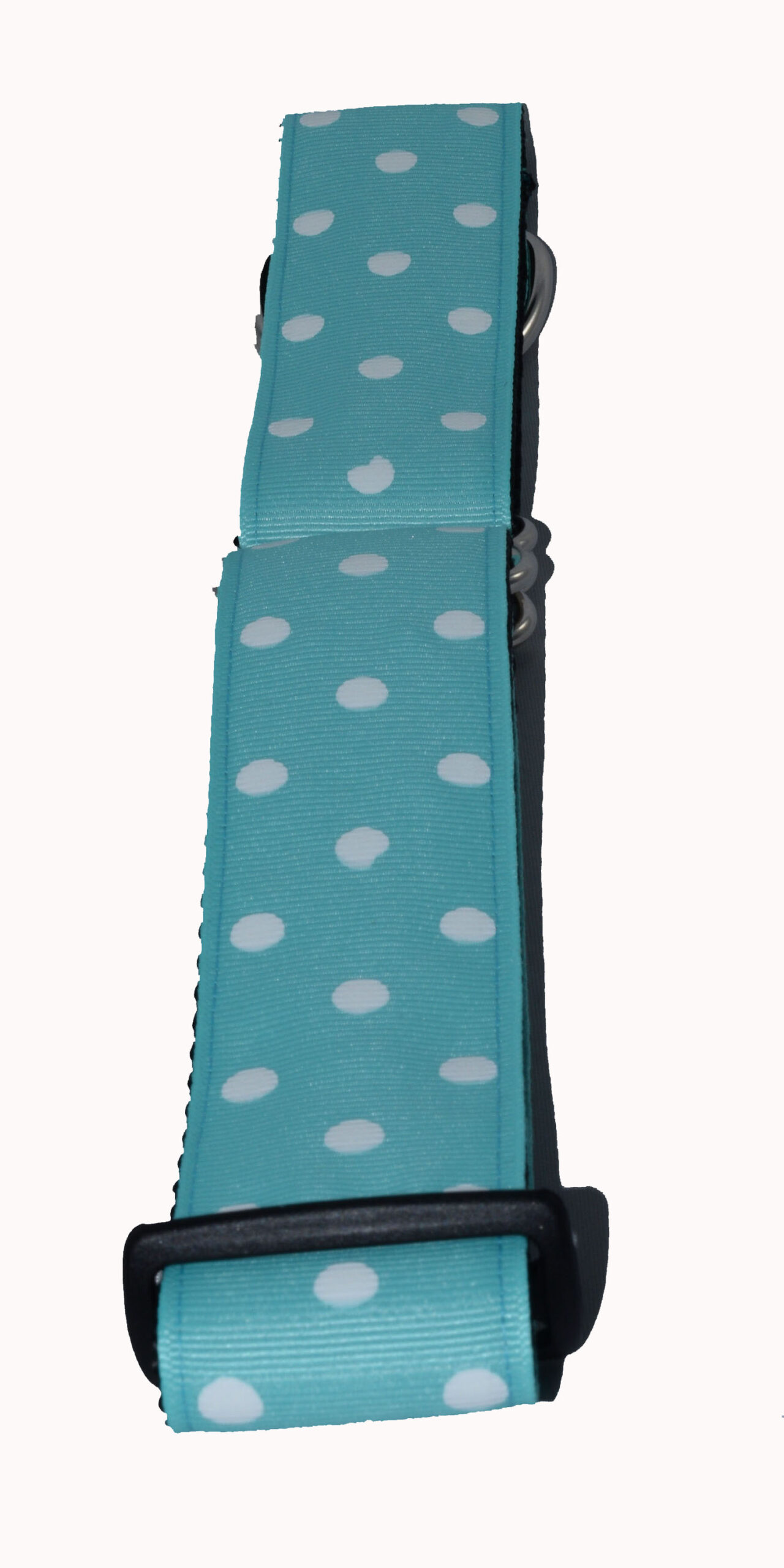 Wide Martingale Dots White Light Blue Wholesale Dog and Cat Collars
