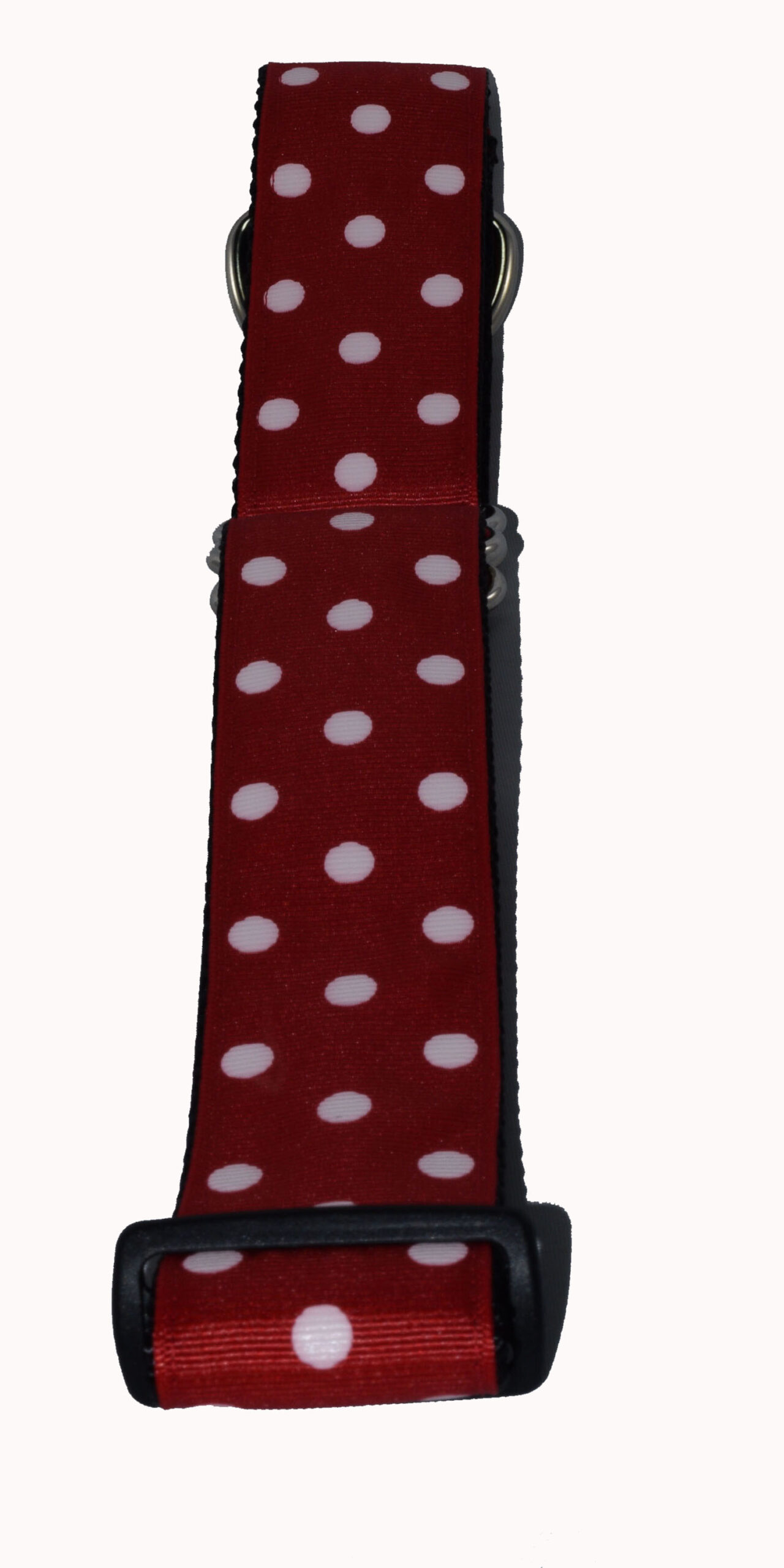 Wide Martingale Dots White Red