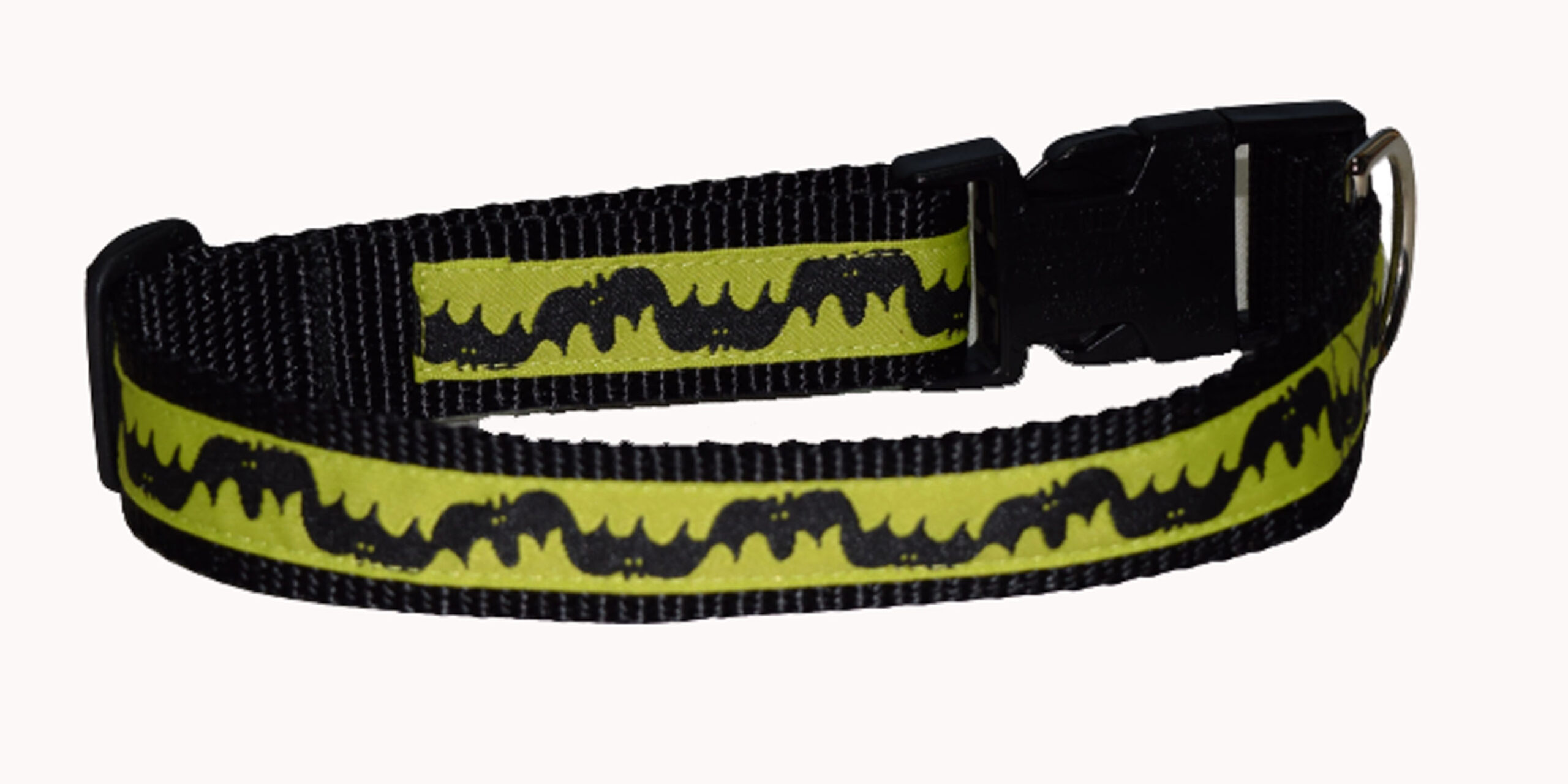 Bats Green Wholesale Dog Collar