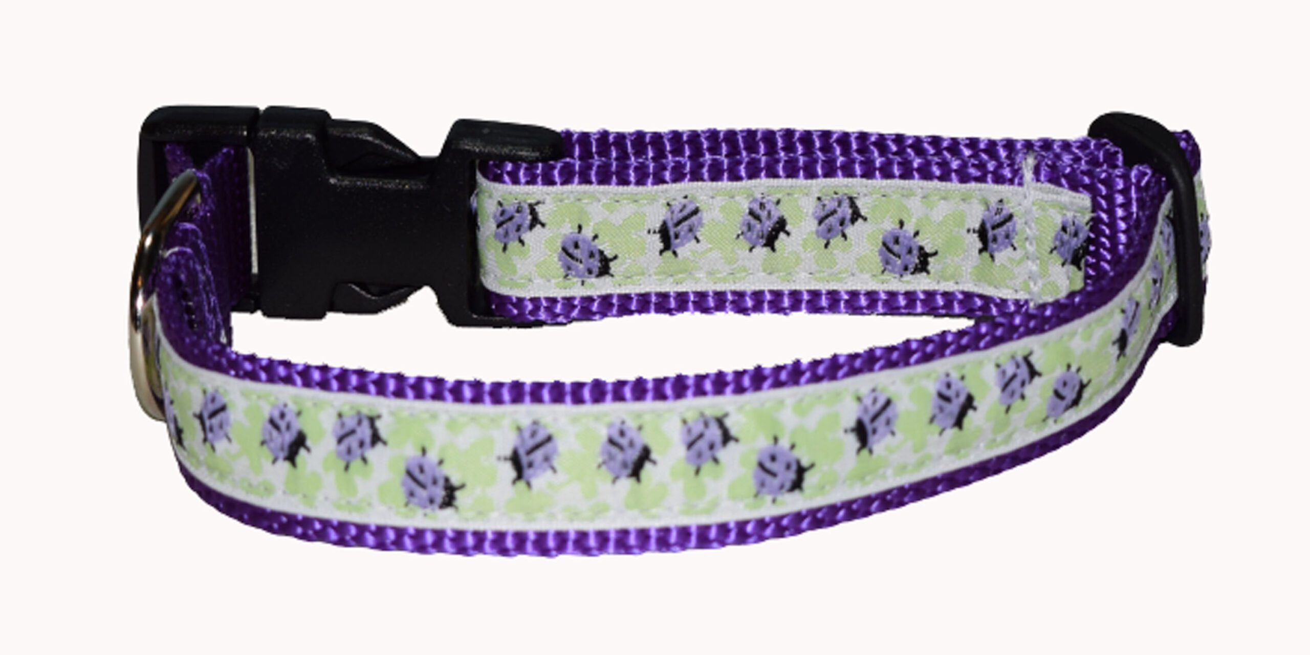 Ladybug Purple Wholesale Dog Collar