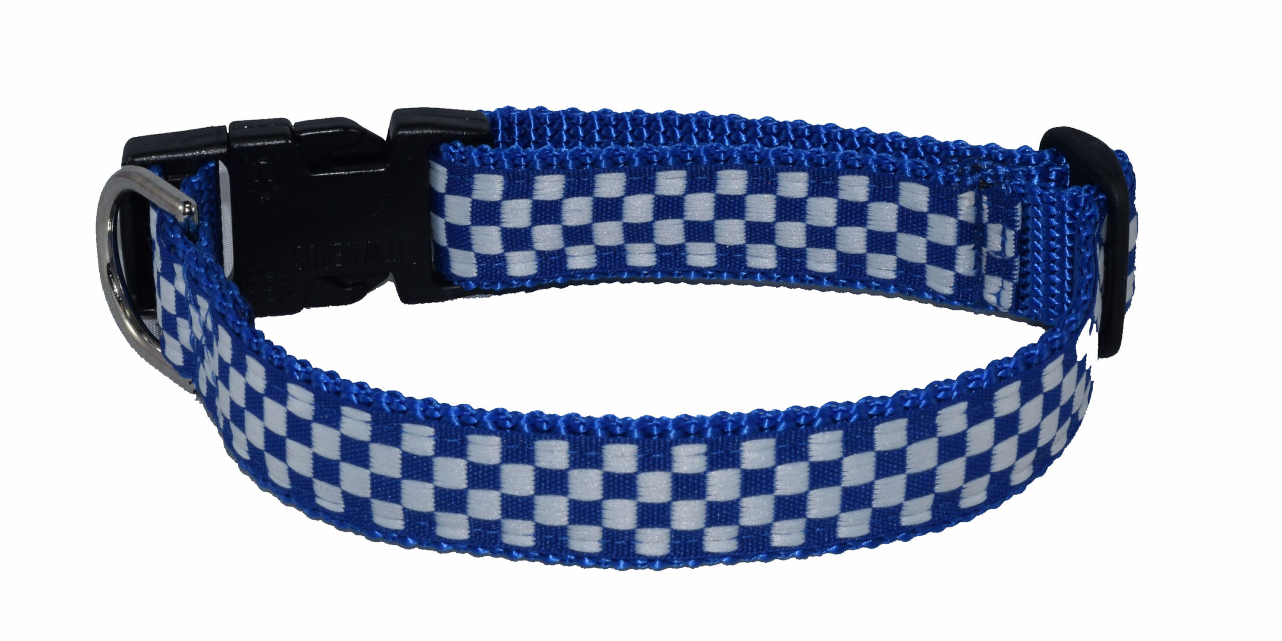 Check Blue Wholesale Dog Collar