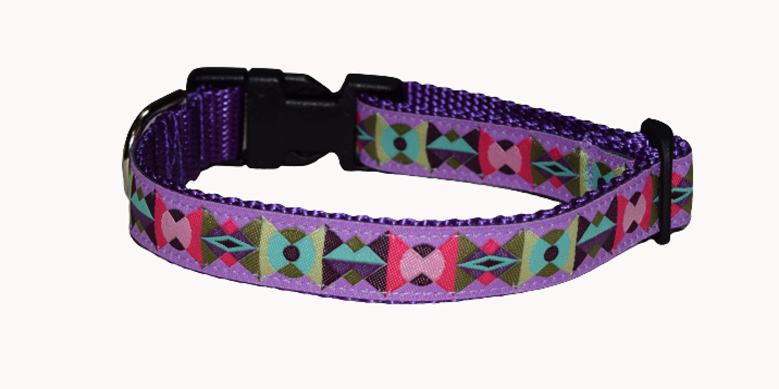 Geo Purple Dog and Cat Wholesale Collars