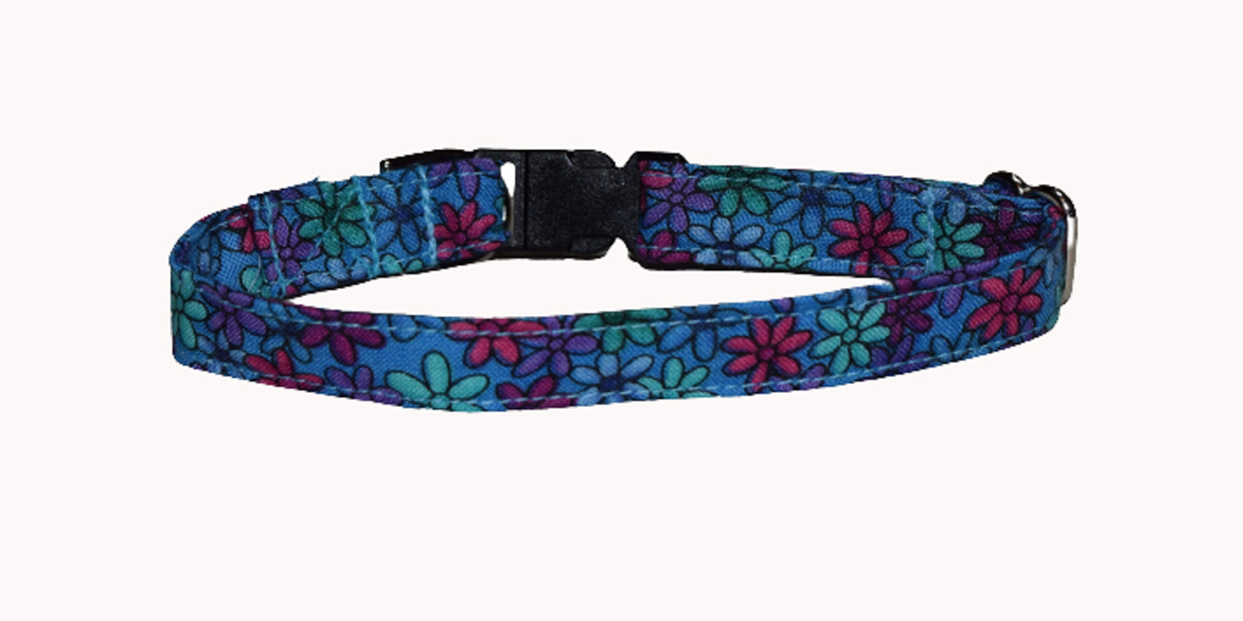 Flowers Blue Wholesale Dog and Cat Collars
