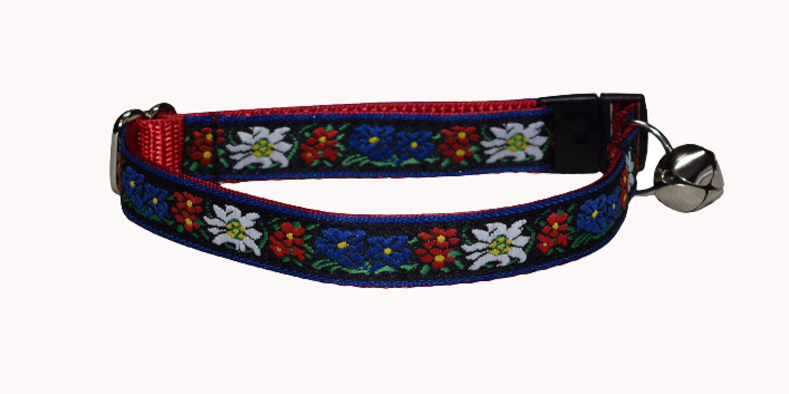 Flowers Red White Blue Wholesale Dog and Cat Collars