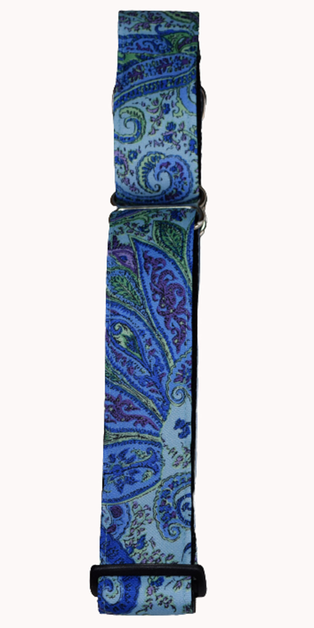 Wide Martingale Paisley Blue Wholesale Dog and Cat Collars