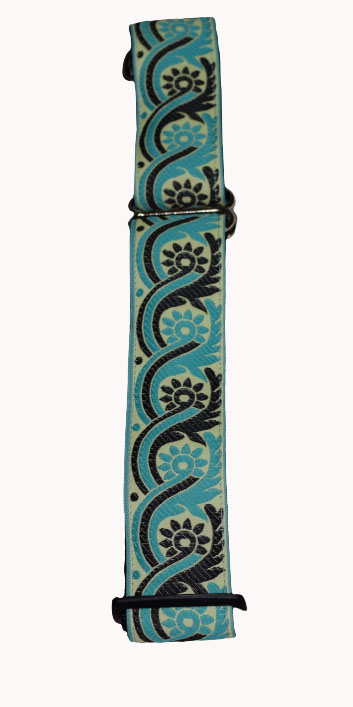 Wide Martingale Turquoise Black Wholesale Dog and Cat Collars