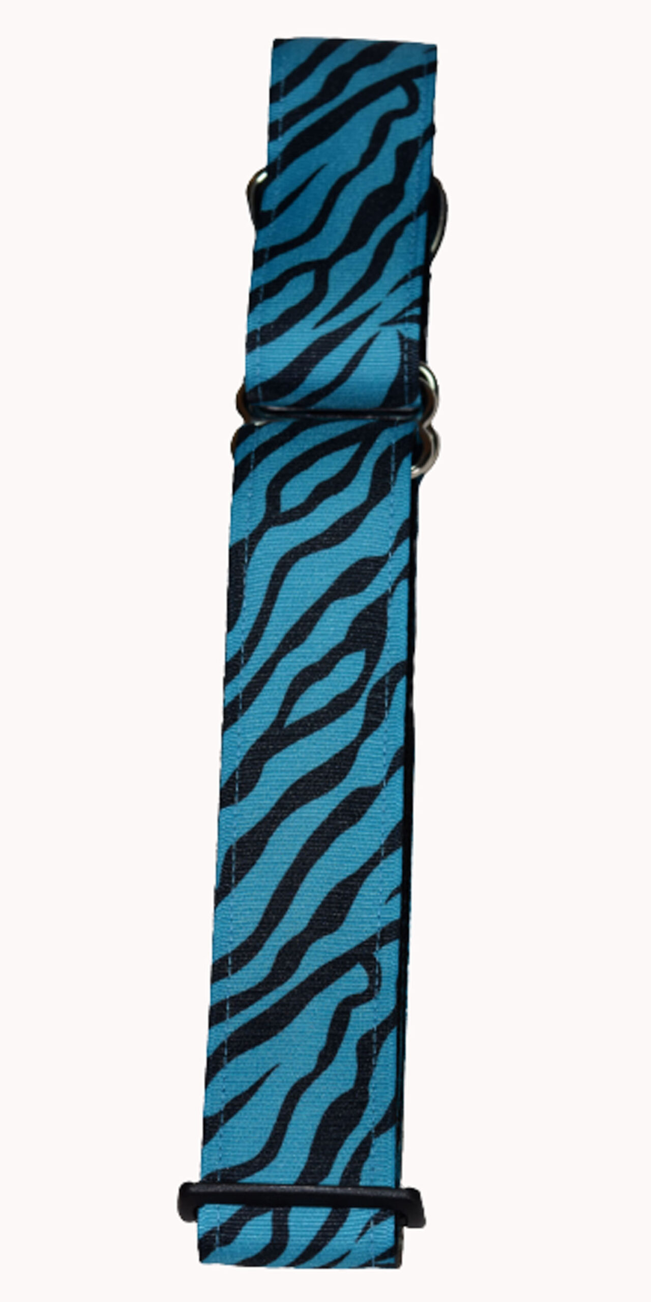 Wide Martingale Zebra Blue Wholesale Dog and Cat Collars