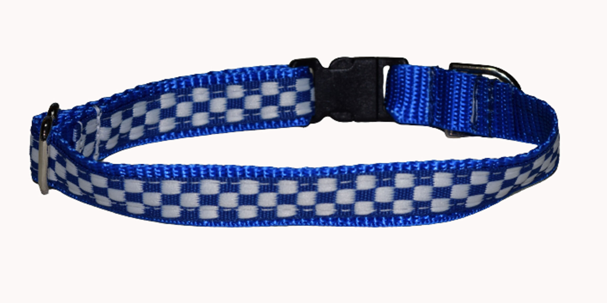 Checks Blue Wholesale Dog and Cat Collars