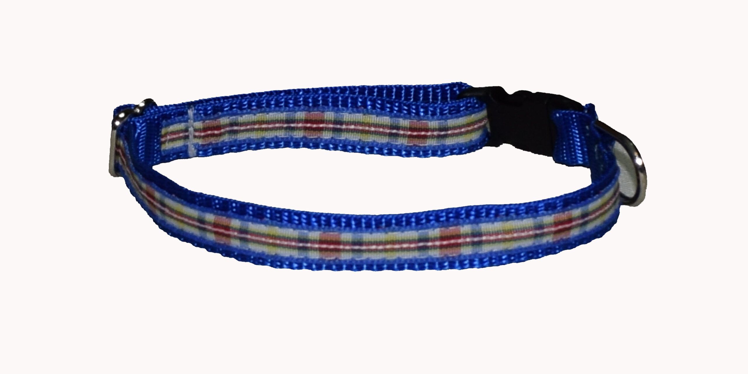 Plaid Blue Wholesale Dog and Cat Collars