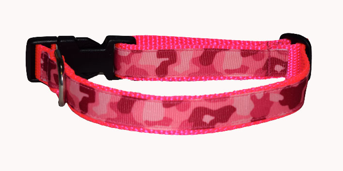 Camo Pink Wholesale Dog and Cat Collars