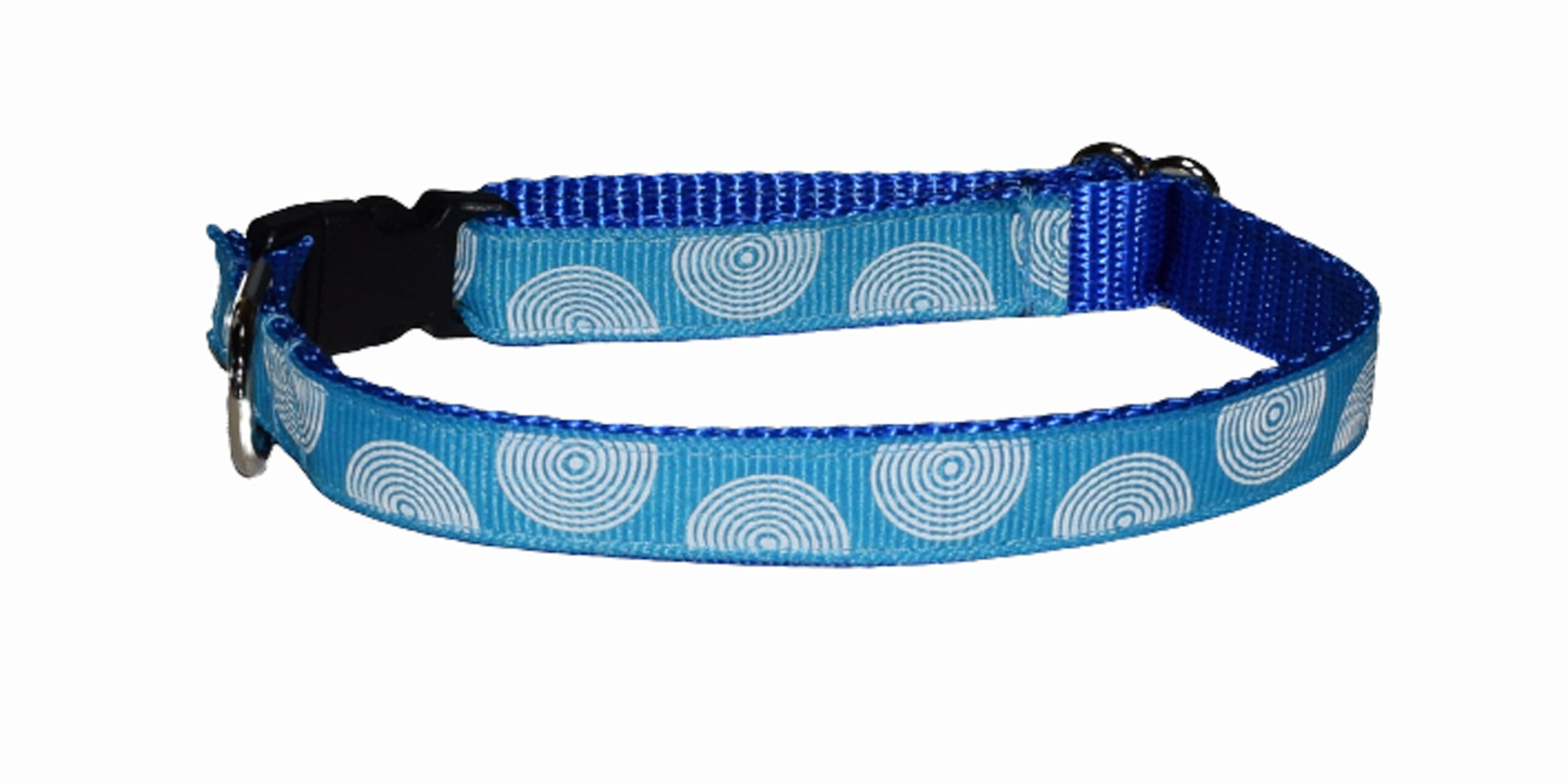 Circles Blue Wholesale Dog and Cat Collars