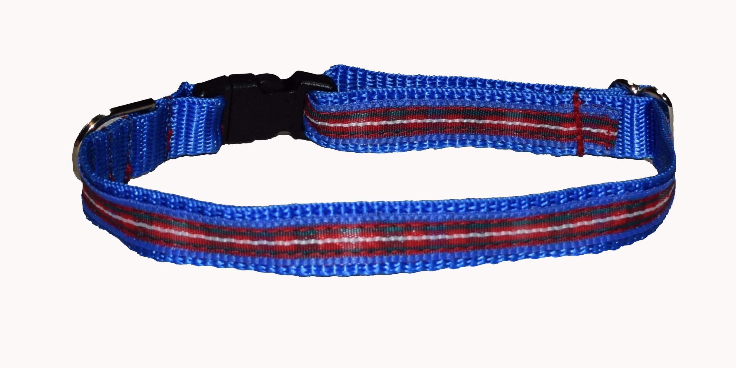 Plaid Red Blue Wholesale Dog and Cat Collars
