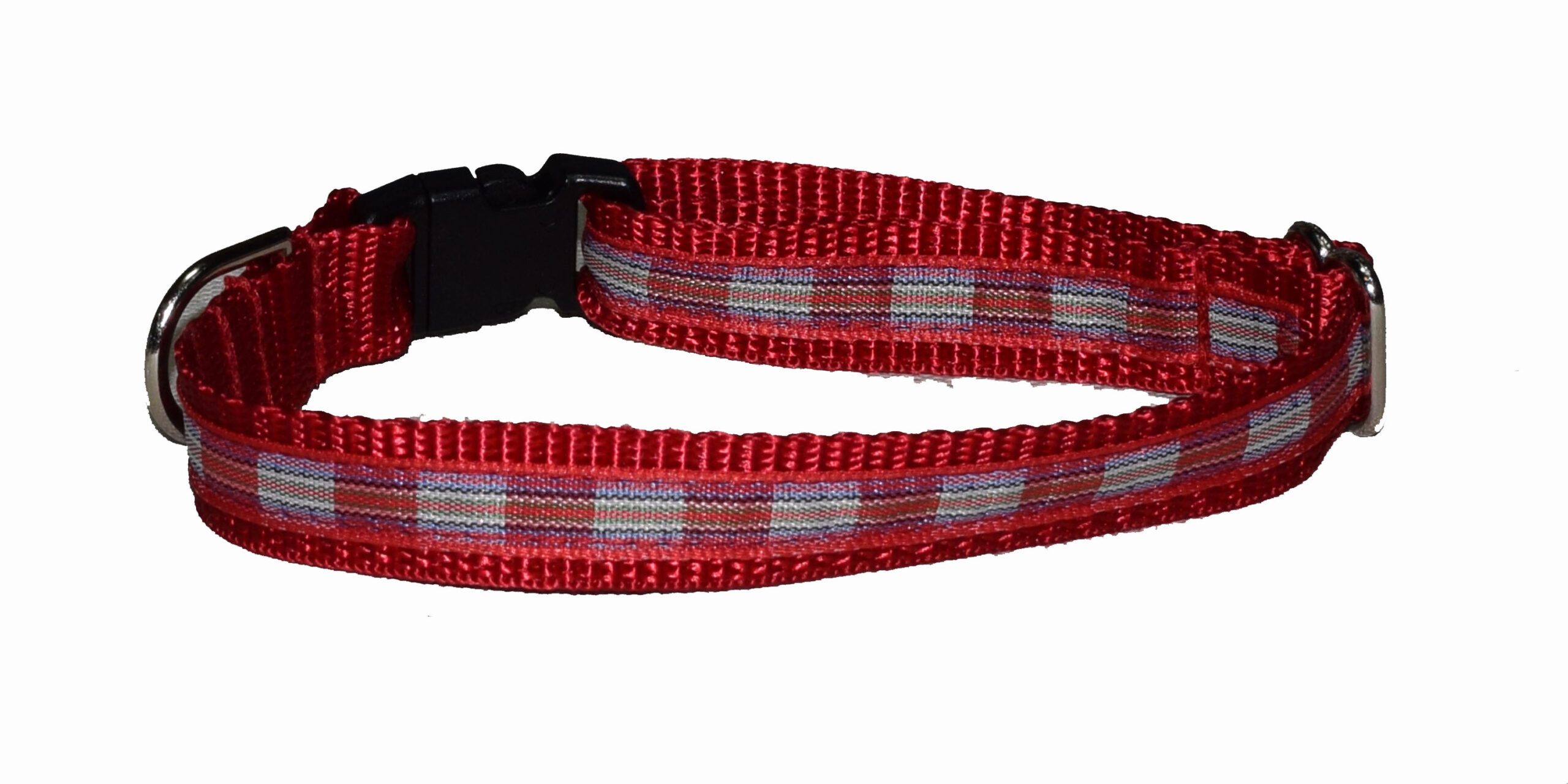 Plaid Red Wholesale Dog and Cat Collars