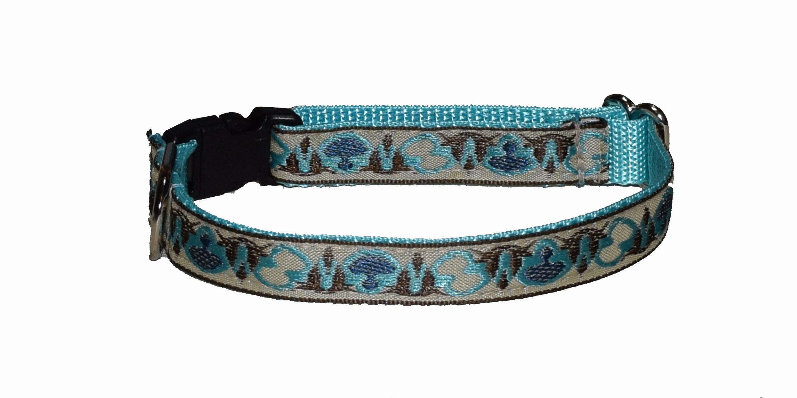 Turquoise Brown Design Wholesale Dog and Cat Collars