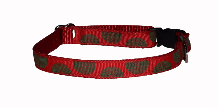 Circles Red Wholesale Dog and Cat Collars