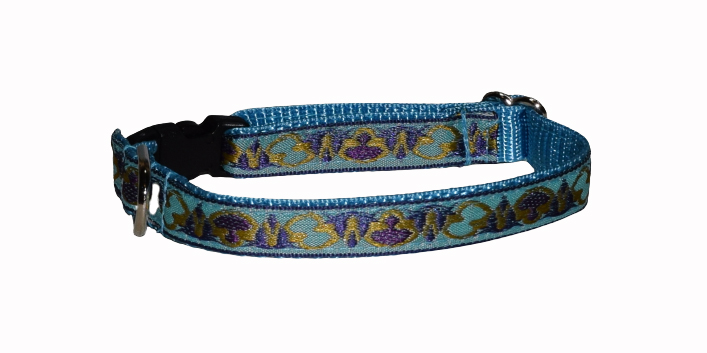 Design Blue Purple Wholesale Dog and Cat Collars