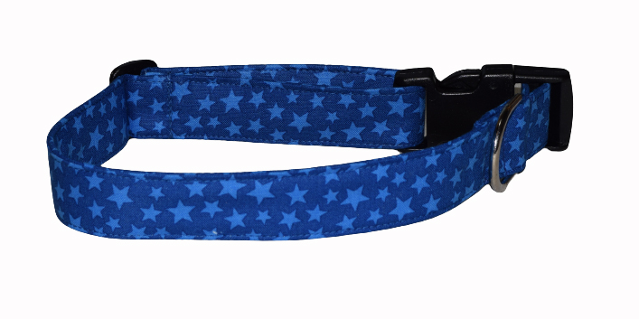 Stars Blue Blue Wholesale Dog and Cat Collars