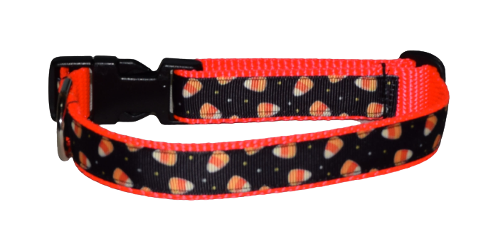 Candy Corn Black Wholesale Dog and Cat Collars