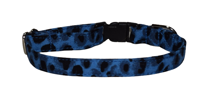 Leopard Blue Wholesale Dog and Cat Collars