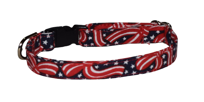 Patriotic Bows Wholesale Dog and Cat Collars