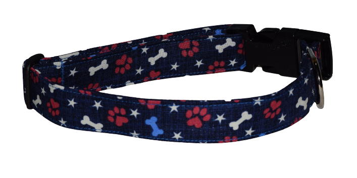 Paws and Bones Patriotic Wholesale Dog and Cat Collars