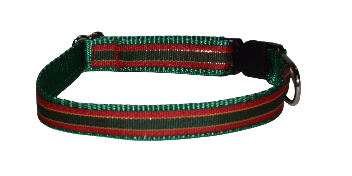 Stripes Green Red Wholesale Dog and Cat Collars