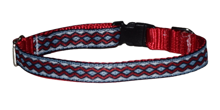 Diamonds Red Gray Wholesale Dog and Cat Collars