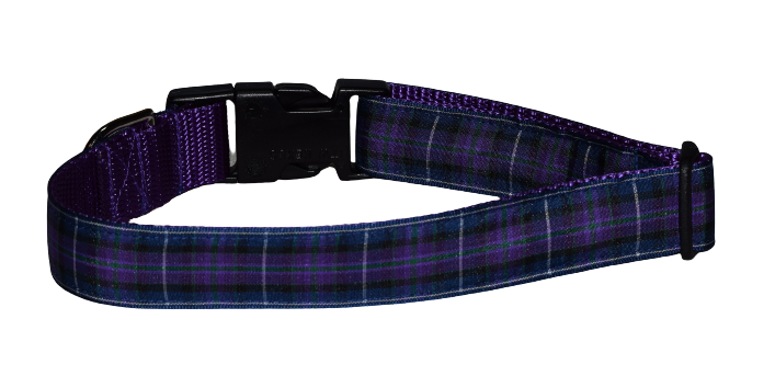 Plaid Purple Wholesale Dog and Cat Collars