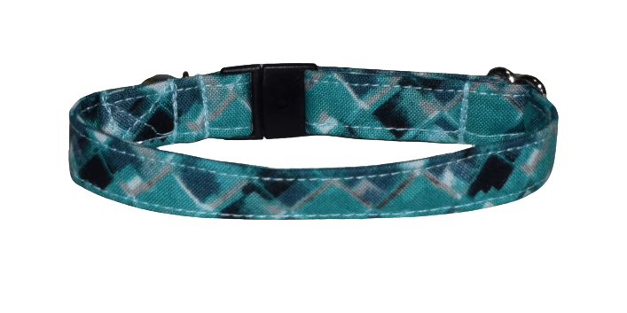Turquoise Black Wholesale Dog and Cat Collars