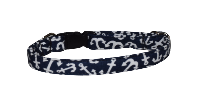 Anchors Blue Wholesale Dog and Cat Collars