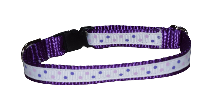 Dots Purple Lavender Wholesale Dog and Cat Collars