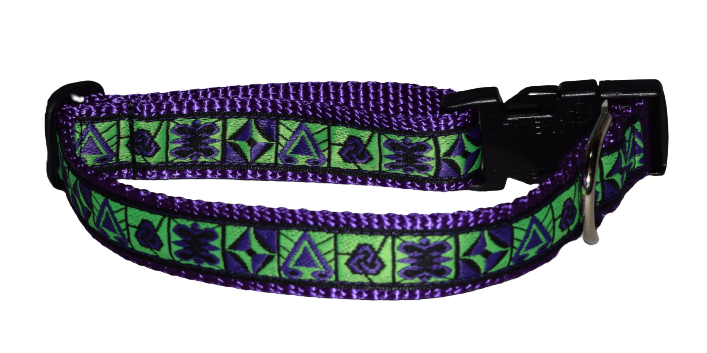 Geo Shapes Purple Wholesale Dog and Cat Collars