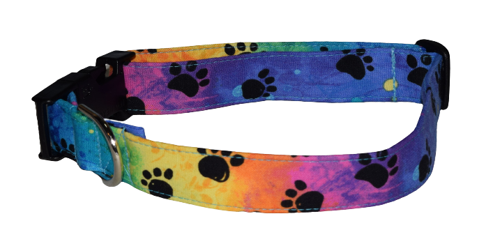 Paw Rainbow Tie Dye Wholesale Dog and Cat Collars