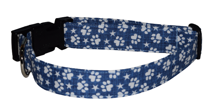 Paws Stars Blue Wholesale Dog and Cat Collars