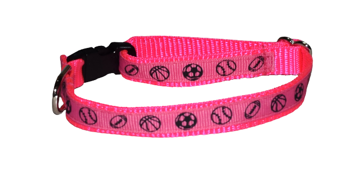 Sports Balls Pink Wholesale Dog and Cat Collars