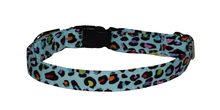 Leopard Multi Color Wholesale Dog and Cat Collars
