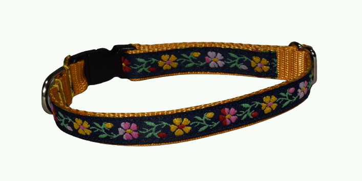 Flowers Yellow Red Pink Wholesale Dog and Cat Collars