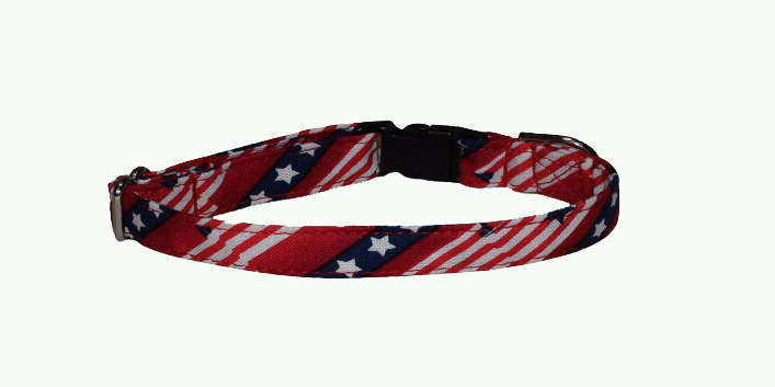 American Flag Stars Red Wholesale Dog and Cat Collars