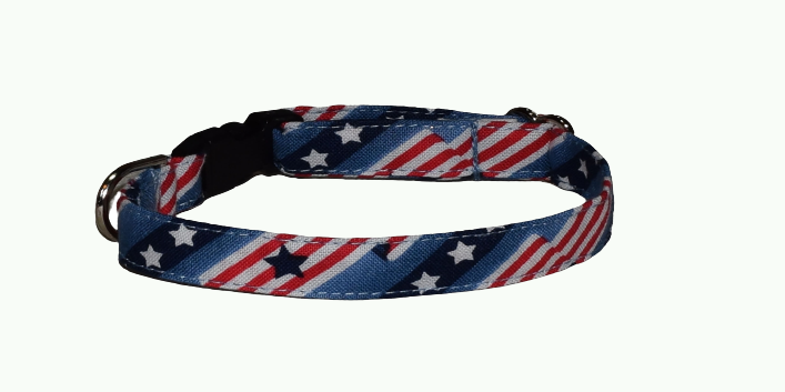 American Flag Stars Wholesale Dog and Cat Collars