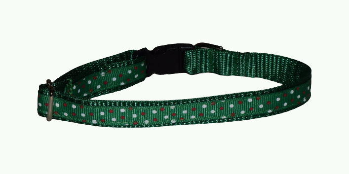 Dots White Red Green Wholesale Dog and Cat Collars