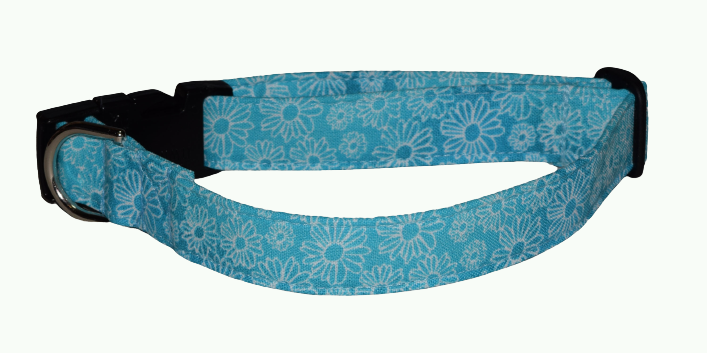 Flowers Turquoise Wholesale Dog and Cat Collars