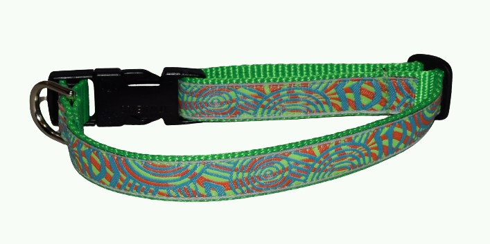 Psychedelic Neon Green Wholesale Dog and Cat Collars