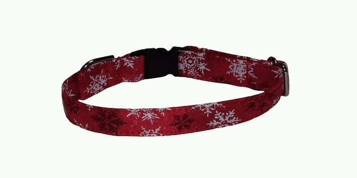 Snowflakes White Black Red Wholesale Dog and Cat Collars