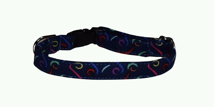 Streamers Blue Wholesale Dog and Cat Collars